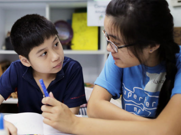 Working with Philemon in MINDS Lee Kong Chian Gardens School back in 2016.